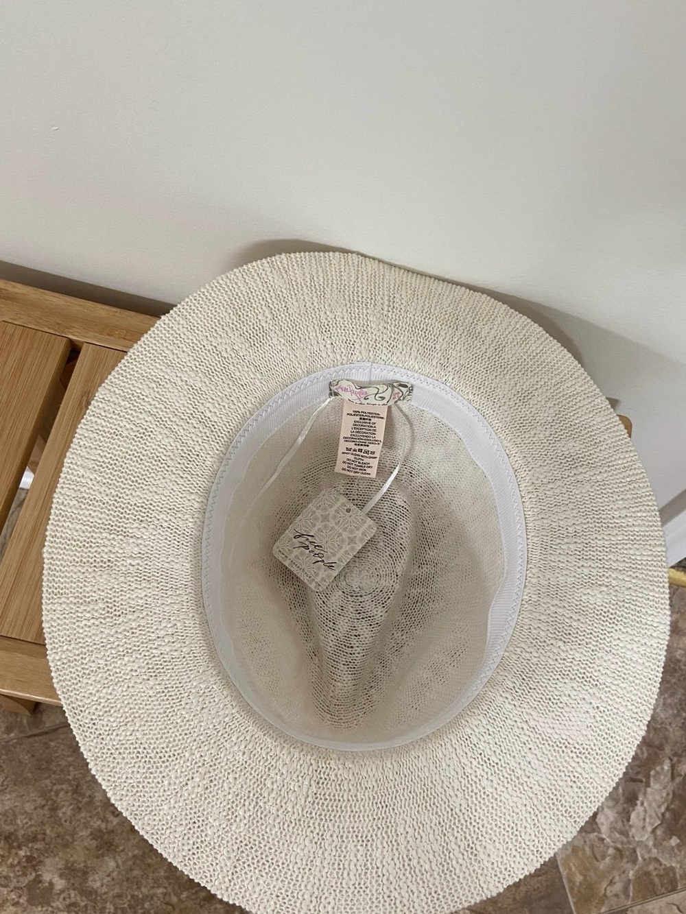 Free People Cream Straw Fedora with Tan Band - Picture 5 of 8